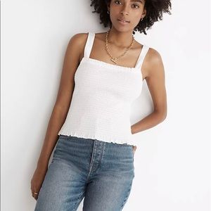 Madewell smocked top